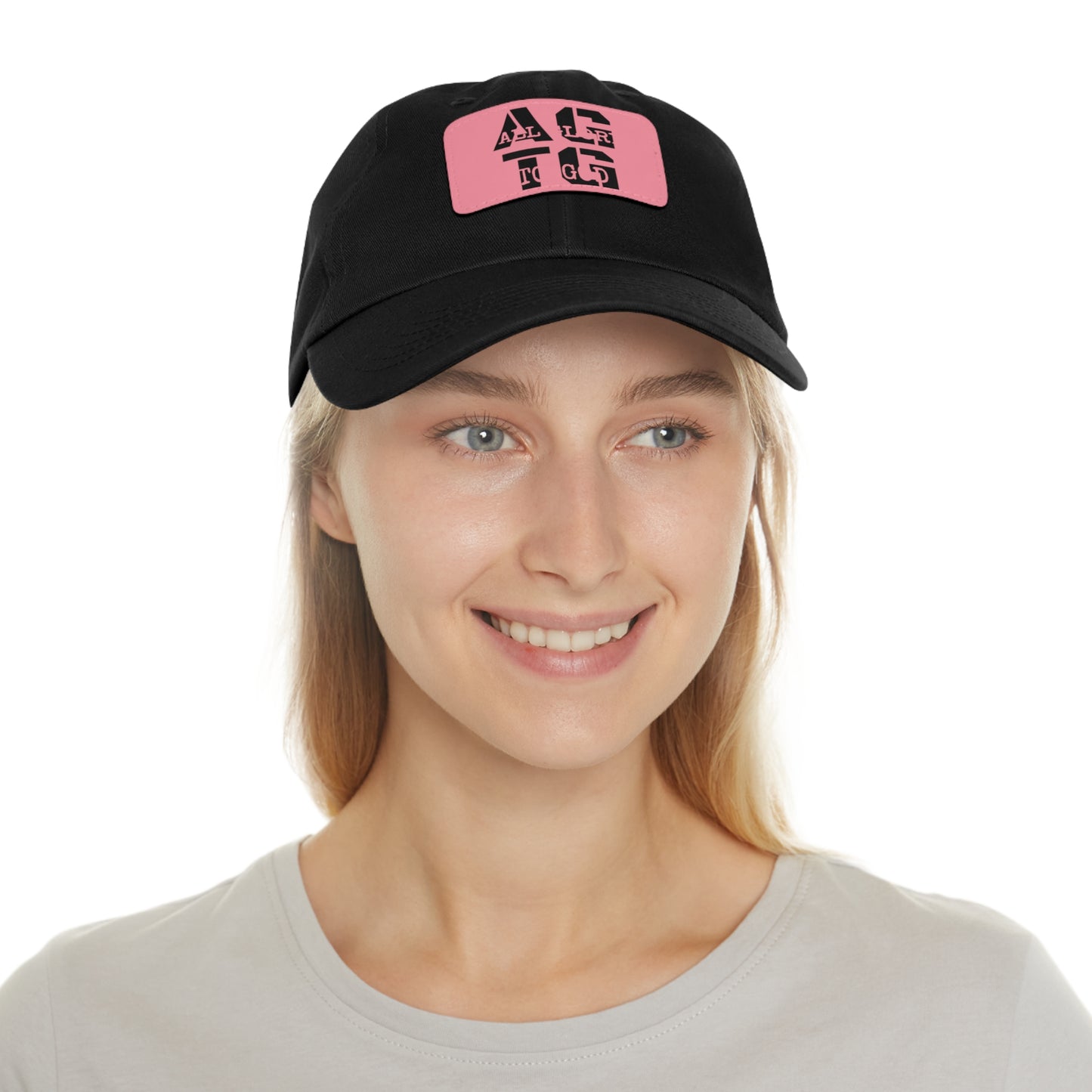 Black WarFair Stacked Dad Hat (Rectangle)