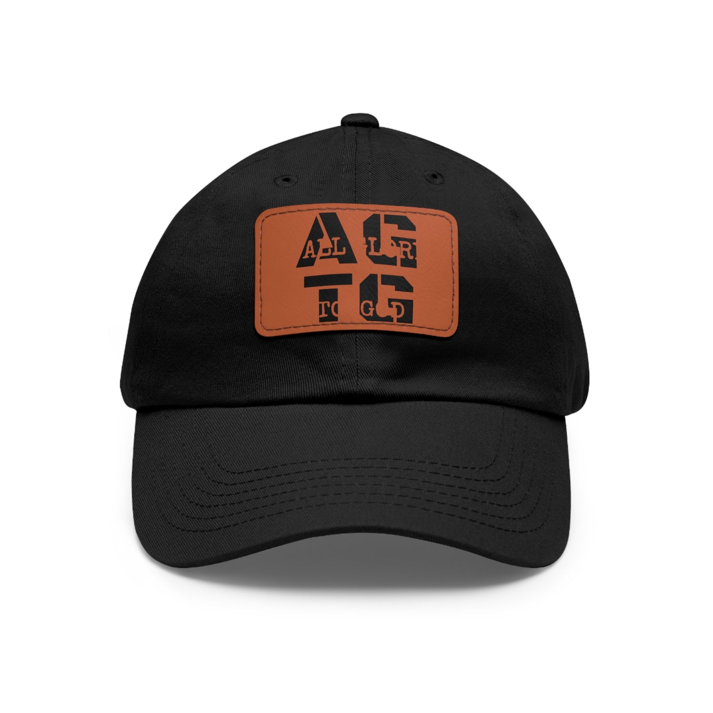 Black WarFair Stacked Dad Hat (Rectangle)