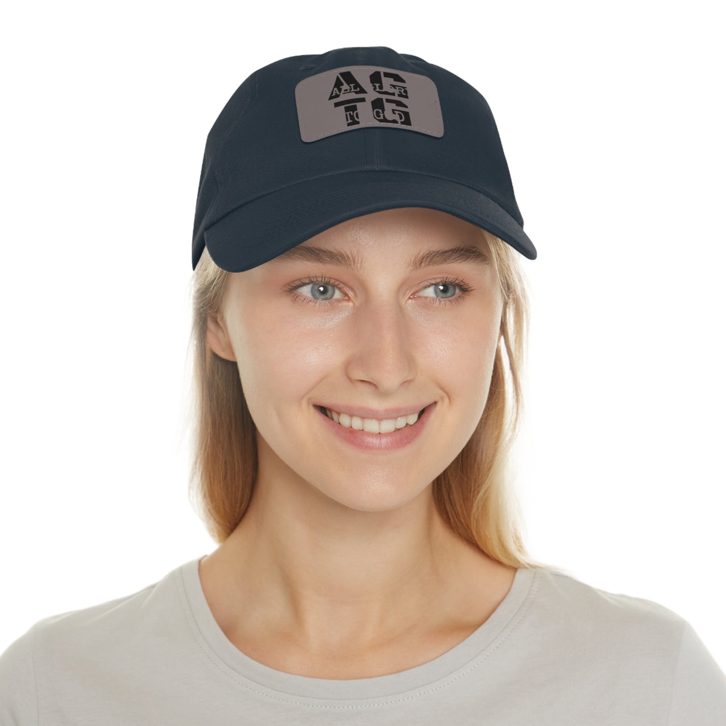 Black WarFair Stacked Dad Hat (Rectangle)