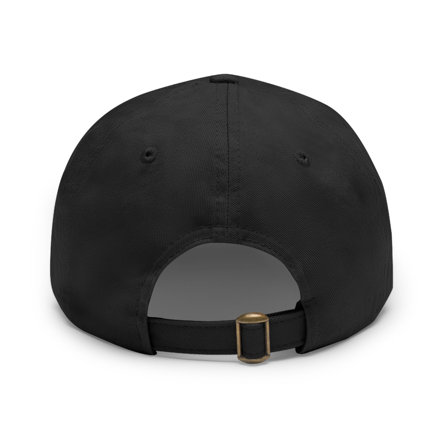 Black WarFair Stacked Dad Hat (Round)